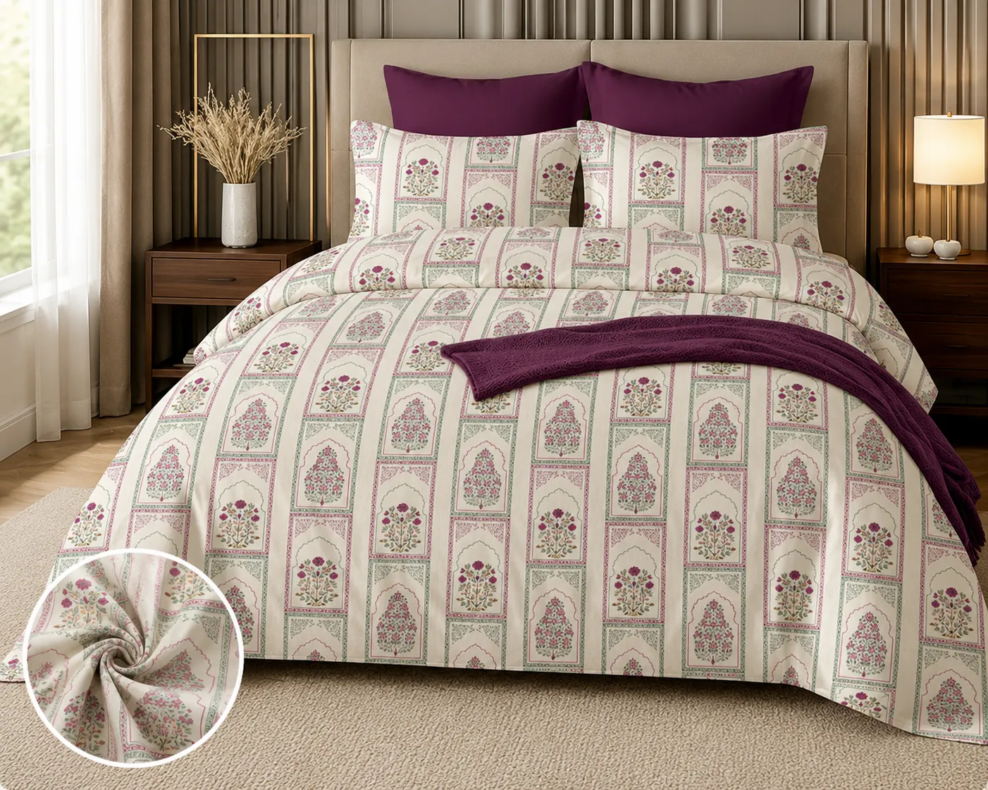 Printed Bedsheets detail 1